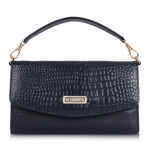 HYADES | Croco-embossed | statement sling for modern muse | BLUE