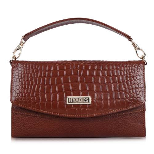 HYADES | Croco-embossed | statement sling for modern muse | CHERRY RED
