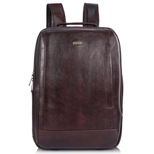 HYADES | Classic Pure Leather Office Leather Laptop Backpack for Men & Women | Laptop Bag 15.6 Inch | Travel Stylish College bag for boys | Office bag for man | BROWN
